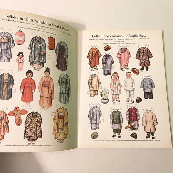 Vintage 1981 More Lettie Lane Paper Dolls  27 Paper Dolls Sheila Young Uncut - Picture 8 of 14